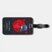 Ladybug Red Badge Bagagelabel (Achterkant horizontaal)