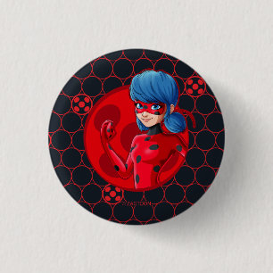 Ladybug Red Badge Ronde Button 3,2 Cm