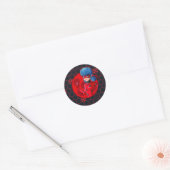 Ladybug Red Badge Ronde Sticker (Envelop)