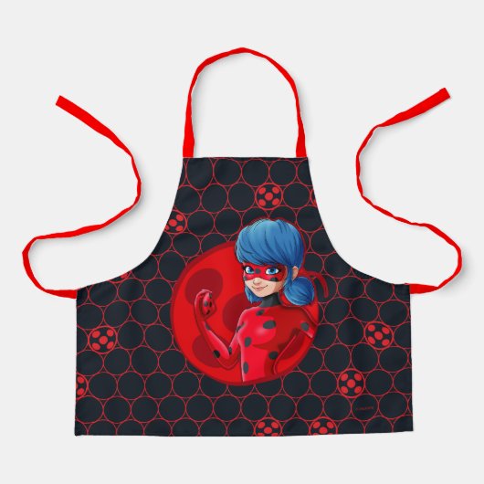 Ladybug Red Badge Schort (Voorkant)