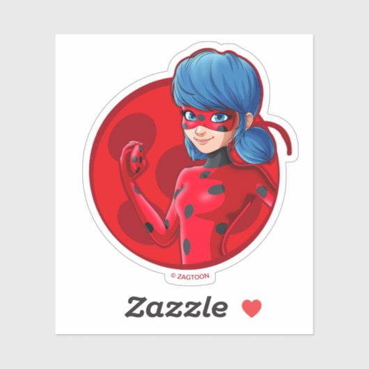 Ladybug Red Badge Sticker (Vel)