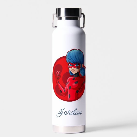 Ladybug Red Badge Waterfles (Voorkant)