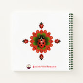 Ladybug Red + Green + White Journal 8.5" X 8'5" (Dos)