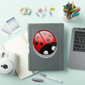 Ladybug, Red Ladybug, Cute Ladybug, Lady Beetle Sticker (iPad Cover)