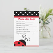 Ladybug Red Polka Dot souhaite une carte Baby show (Debout devant)