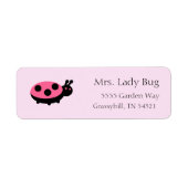 Ladybug Return Address Labels (Voorkant)