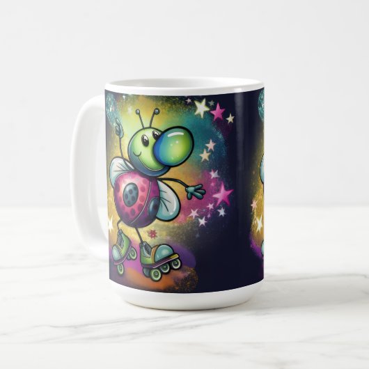 Ladybug Roller Disco Mug (Devant gauche)