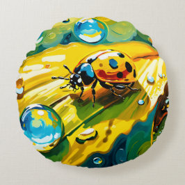Ladybug Rond Kussen