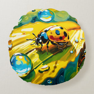 Ladybug Rond Kussen