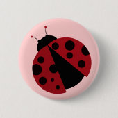 ladybug ronde button 5,7 cm (Voorkant)