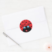 Ladybug Ronde Sticker (Envelop)