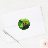 Ladybug Ronde Sticker (Envelop)