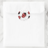 Ladybug Ronde Sticker (Tas)