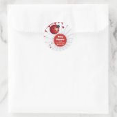 Ladybug Rood Wit Zwart Baby shower Sticker (Tas)