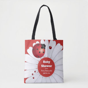 Ladybug Rood Wit Zwart Baby shower Tas