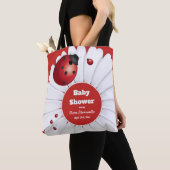 Ladybug Rood Wit Zwart Baby shower Tas (Dichtbij)