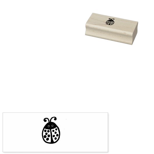 Ladybug Rubber Stamp Rubberstempel (Gestempeld)