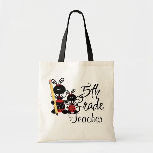 Ladybug Sac fourre-tout de l'enseignant de cinquiè (Devant)