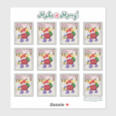 Ladybug Santa Stickers (Vel)