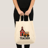 Ladybug School Bug & School Teacher's Canvas tas (Voorkant (product))