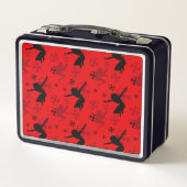 Ladybug Silhouet Rood Patroon (Achterkant)