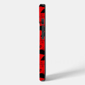 Ladybug Silhouet Rood Patroon Case-Mate iPhone Case (Achterkant / Links)