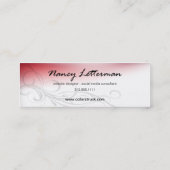 Ladybug Sjabloon profielkaart (rood) Mini Visitekaartje (Achterkant)