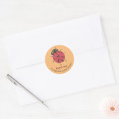 Ladybug small business dank je sticker (Envelop)