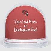 Ladybug Snow Globe Personalized Ladybug Snow Globe (Arrière)