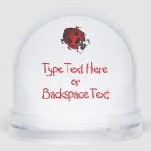 Ladybug Snow Globe Personalized Ladybug Snow Globe (Arrière)