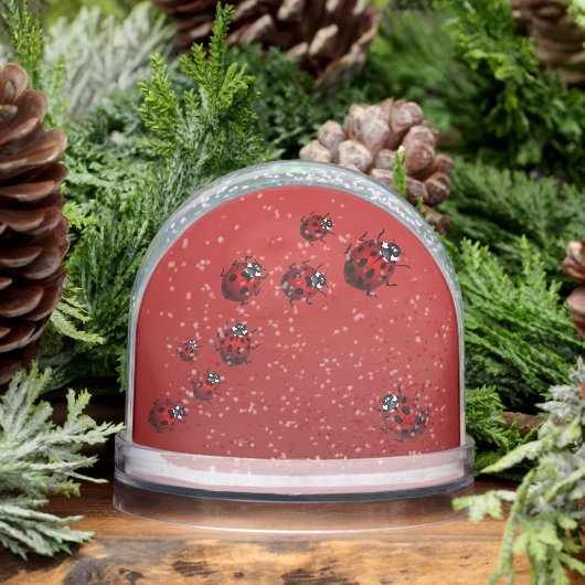 Ladybug Snow Globe Personalized Ladybug Snow Globe Sneeuwbol (Winter)