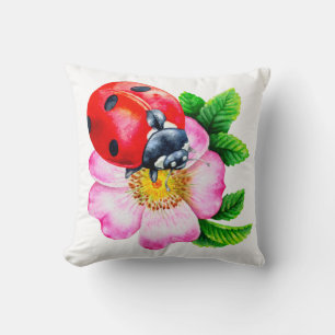 Ladybug Spring Summer Farmhouse Decor Kussen