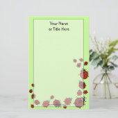 Ladybug Stationery Briefpapier (Staand voorkant)