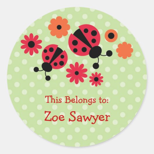 Ladybug Sticker (Voorkant)