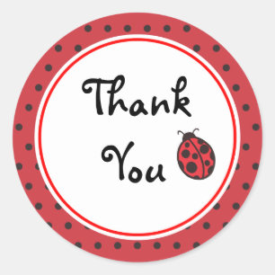 Ladybug-Stickers Ronde Sticker