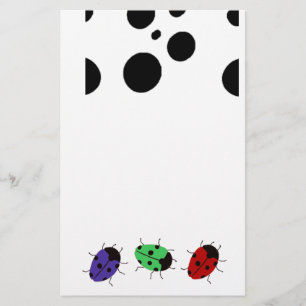 Ladybug-Stippen Briefpapier
