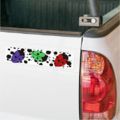 Ladybug-Stippen Bumpersticker (Op Truck)