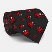 Ladybug Stropdassen Bug Art Keepomwille Ladybug Ne (Opgerold)