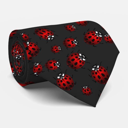 Ladybug Stropdassen Bug Art Keepomwille Ladybug Ne (Opgerold)