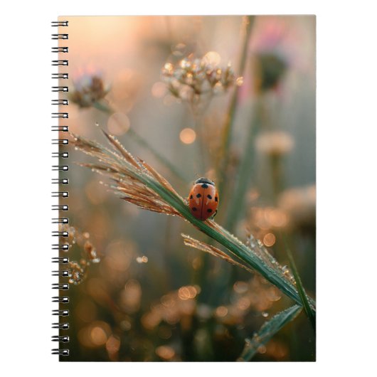 Ladybug Sunrise Meadow Notitieboek (Voorkant)