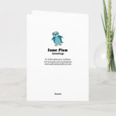 Ladybug sur la carte de voeux Fleur Jaune (Dos)