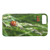 Ladybug sur le Coque de l'herbe-coque iphone (Dos (Horizontal))