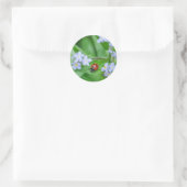 Ladybug sur les autocollants Forget-me-not (Sac)