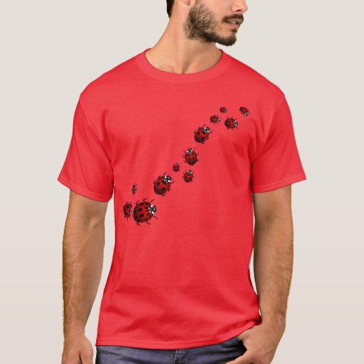 Ladybug T-shirts Ladybug Unisex Shirten (Voorkant)