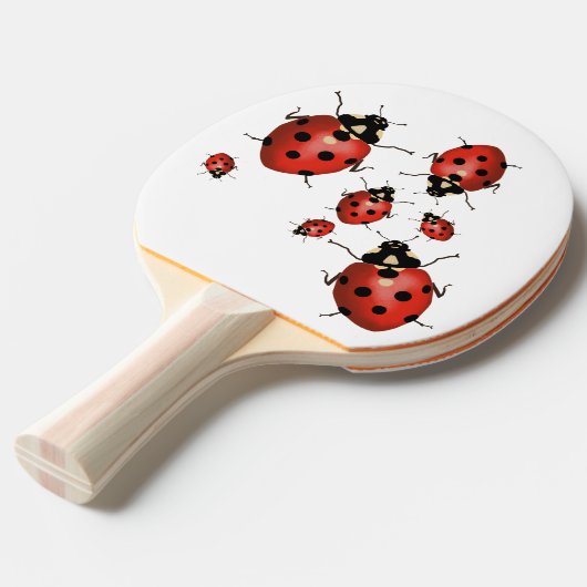 Ladybug Tafeltennisbatje (Voorkant Gekanteld)