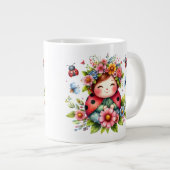 Ladybug - Tasse de café extra-large (Devant droit)