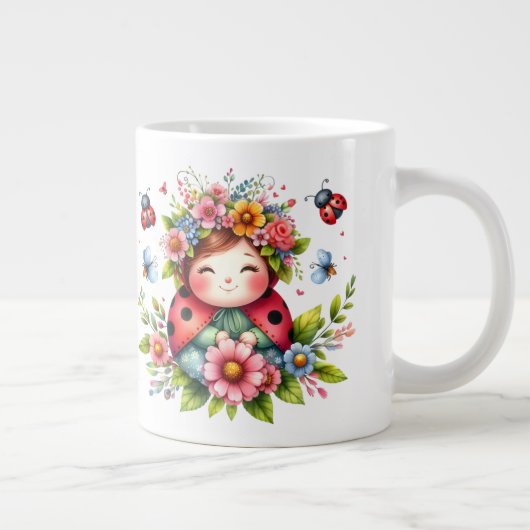 Ladybug - Tasse de café extra-large (Droite)