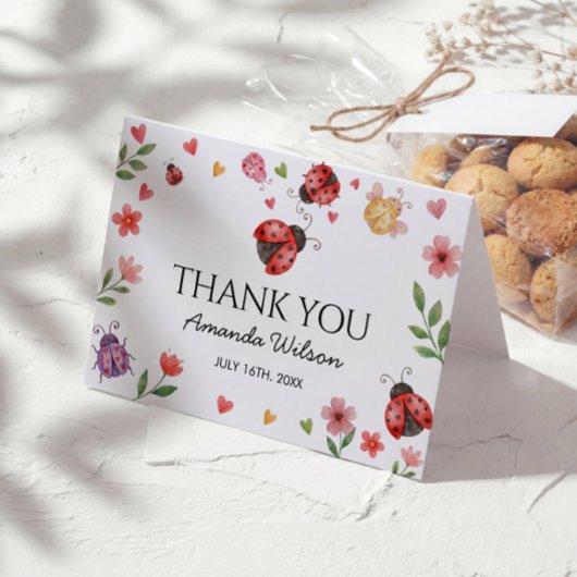 Ladybug Thank You Card Bedankkaart
