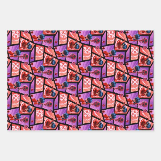 Ladybug & Tikki Patroon Inpakpapier Vel (Voorkant)