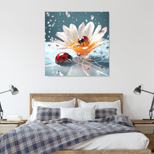 Ladybug - Toile Emballée Premium (Gloss) (Insitu(Chambre))